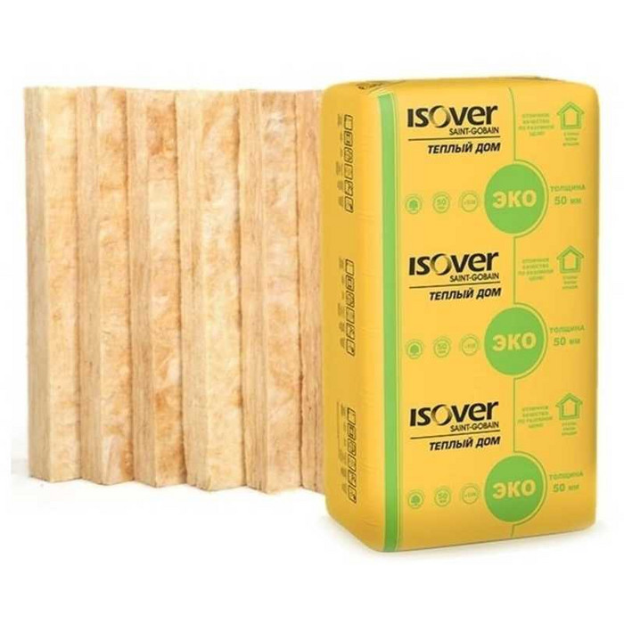 Утеплитель Isover Изовер Тёплый Дом Плита 50х610х1170 в Сясьстрое